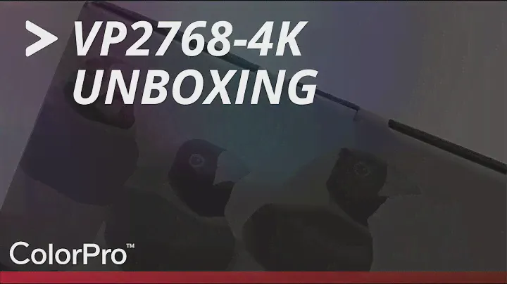 ViewSonic VP2768-4K Unboxing Video